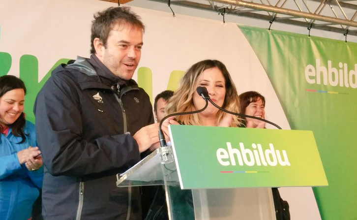 David Crestelo, candidato de EH bildu a la alcaldía de Plentzia (@ehbilduplentzia ).