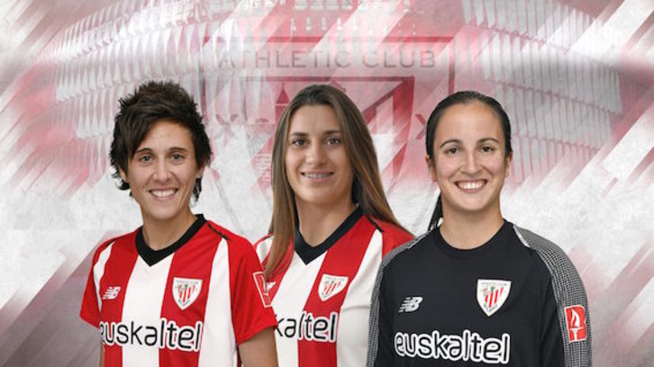 Vázquez, Sierra y Leguina, las tres renovadas. (@AthleticClub)