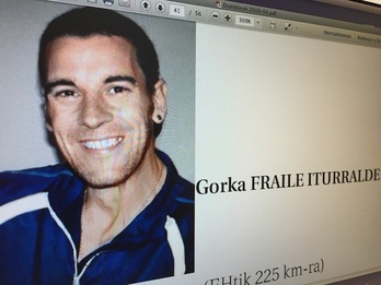 Gorka Fraile, el informe de Jaiki Hadi; es uno de los presos enfermos. (NAIZ) 