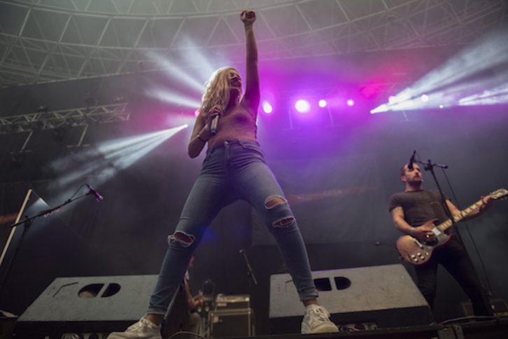 Hesian taldea, GARAren espolioaren aurkako kontzertuan. (Juan Carlos RUIZ/FOKU)