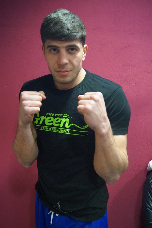 Gazi Khalidov, preparado para pelear este viernes por la noche en el Astelena. (EUSKOBOX)