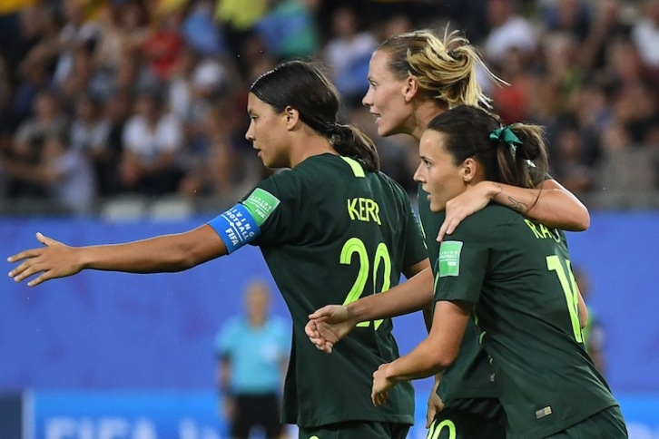 Sam Kerr ha firmado los cuatro goles de Australia ante Jamaica. Jean Pierre CLATOT/AFP PHOTO
