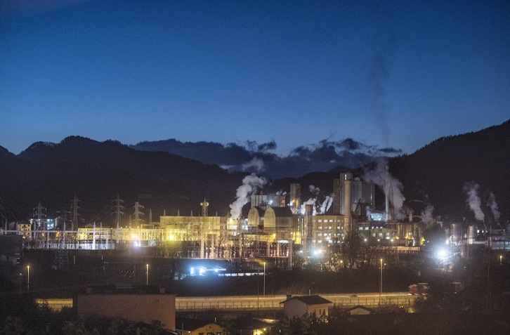 La papelera de Zikuñaga, en Hernani. (Jon URBE | FOKU)