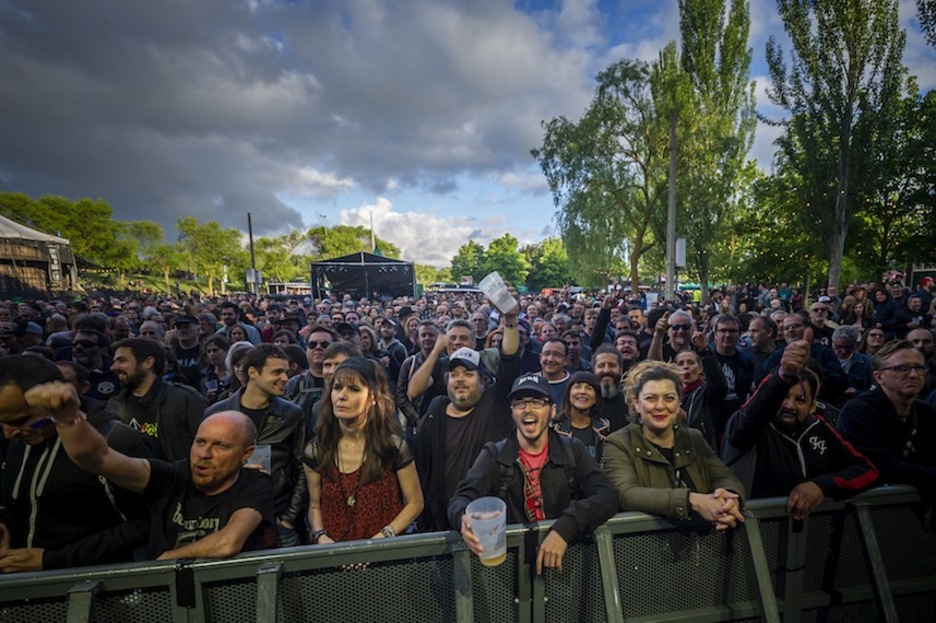 Jendetza bildu zen ostiralean Mendizabalan.  (Jaizki FONTANEDA | FOKU)