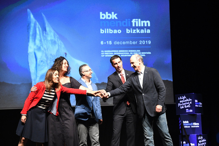 BBK Mendi Film Bilbao Bizkaia akordioaren aurkezpena.