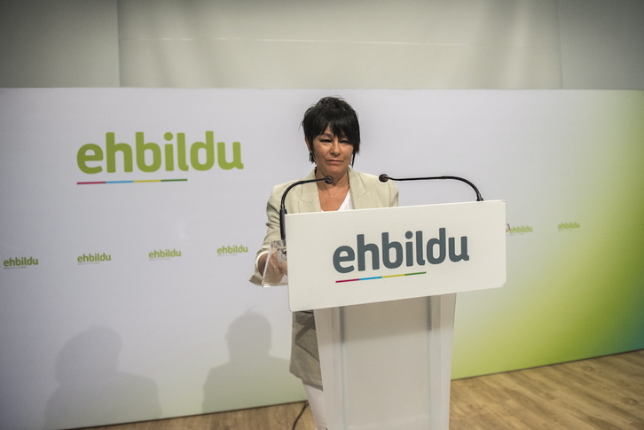 Maddalen Iriarte ha subrayado que EH Bildu está abierto a las negociaciones presupuestarias. (Gorka RUBIO / FOKU)