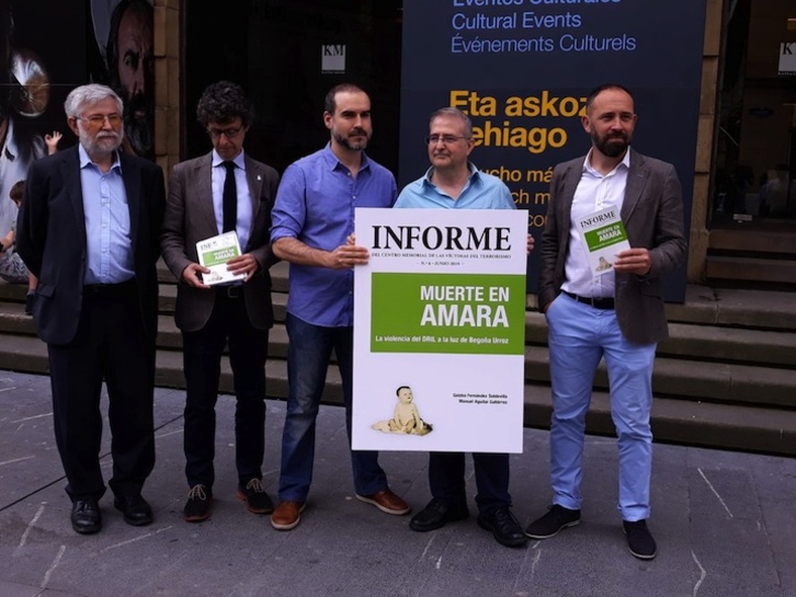 'Muerte en Amara' txostenaren aurkezpena. (@OrainGipuzkoa)