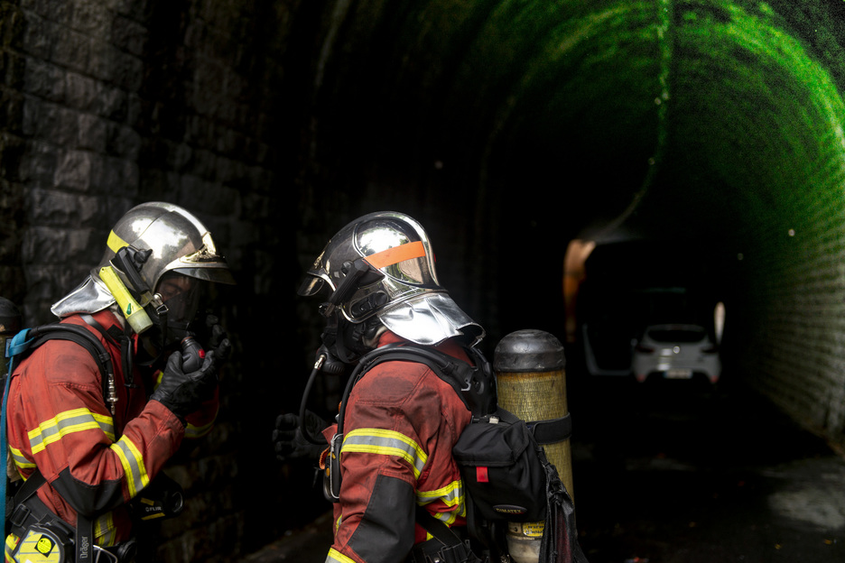 Cet « accident » a engendré des dégagements de fumée et a nécessité l’évacuation d’une personne à mobilité réduite.©Guillaume Fauveau