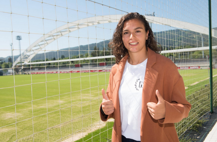 Andrea de la Nava en Lezama. (@AthleticClub)