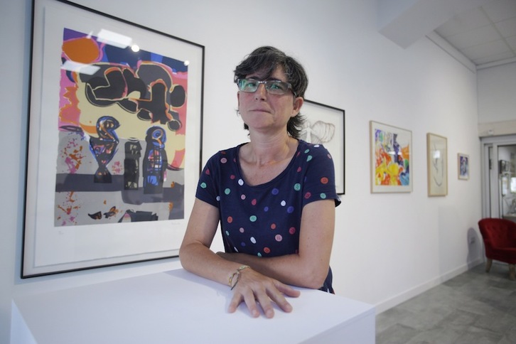 Zumeta, en la presentación de hoy en ARTgia. (Endika PORTILLO/FOKU)