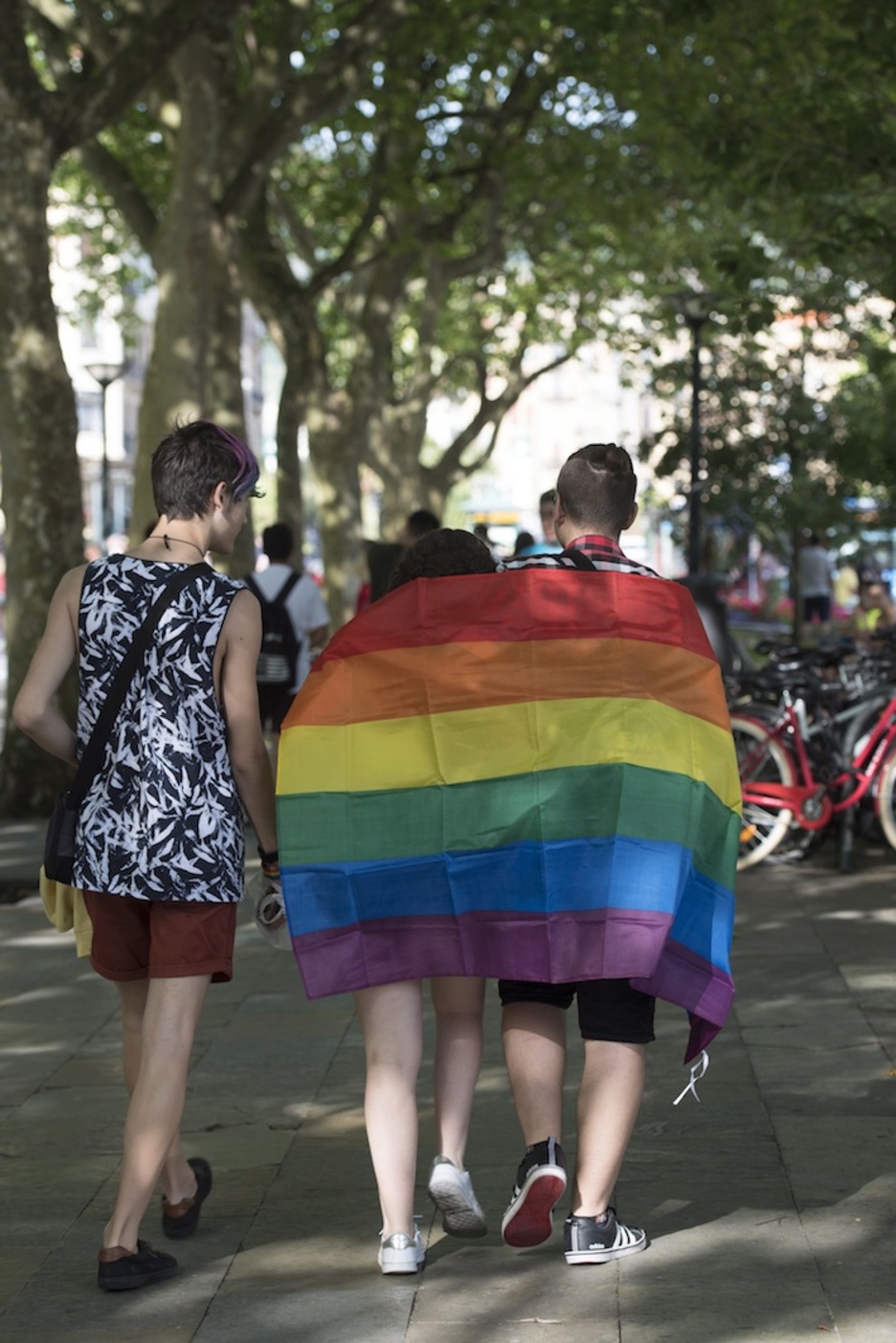 Manifestación del orgullo LGTBIQ en Donostia. (Juan Carlos RUIZ/FOKU)