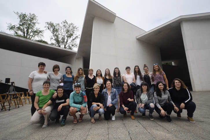 EPE-k Azkoitiako Oteiza pilotalekuak aukeratu ditu elkerte berria aurkezteko (Gorka RUBIO/FOKU)