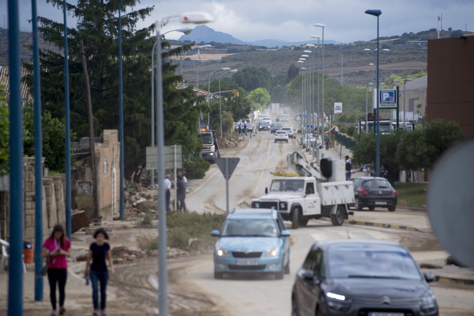 Panorama en una carretera de acceso a Tafalla. (Iñigo URIZ/FOKU)