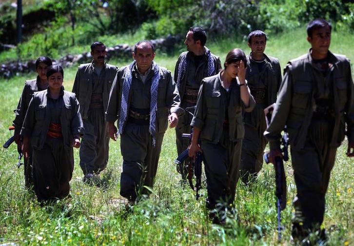 Guerrilleros del PJAK en las montañas de Qandil. (AFP)