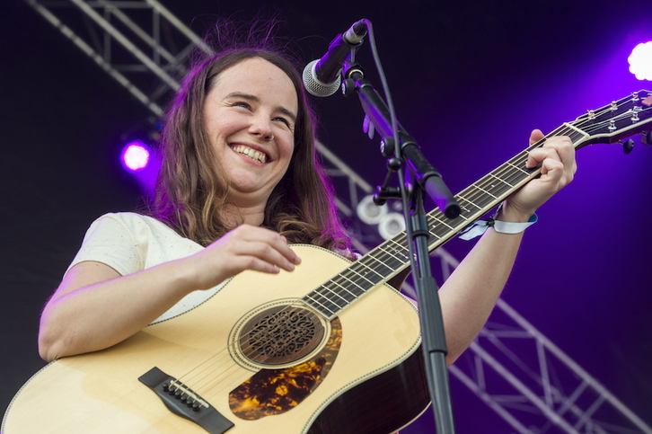 Olatz Salvador, protagonista de la tarde de este viernes. (Monika DEL VALLE / FOKU)