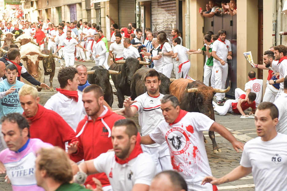 La curva de Mercaderes. (Idoia ZABALETA / FOKU) La curva de Mercaderes. (Idoia ZABALETA / FOKU)