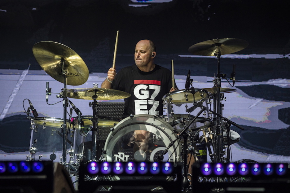 Galder Izagirre bateria jolea. (Aritz LOIOLA/FOKU) Galder Izagirre bateria jolea. (Aritz LOIOLA/FOKU)