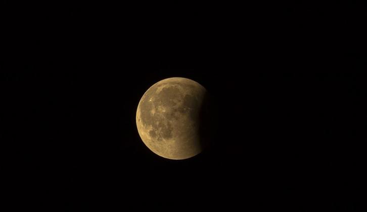 La Luna durante un eclipse. (GARA)