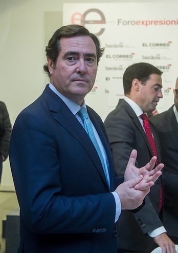 Antonio Garamendi es el presidente de la Confederación Española de Organizaciones Empresariales. (Luis JAUREGIALTZO | FOKU)
