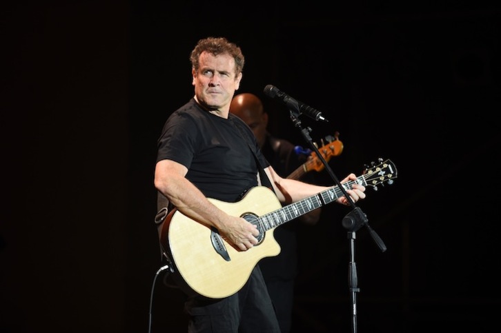 Johnny Clegg, en una actuación en Fez, Maroco, en 2014. (Fadel SENNA / FOKU)