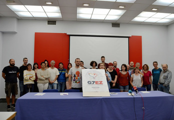 70 eragileren babesa aurkeztu du G7aren gailurraren aurkako plataformak. (G7 EZ!)