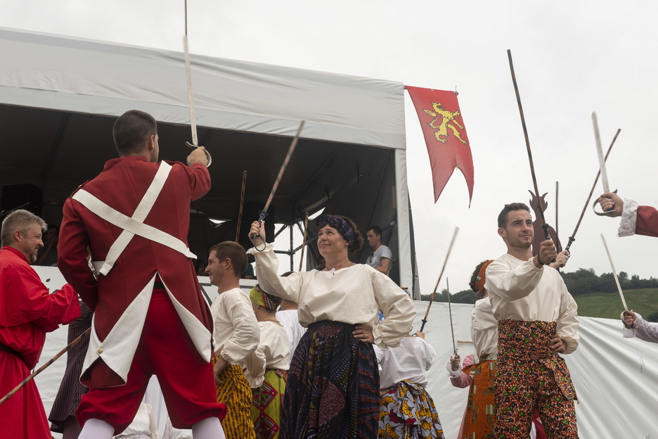 La pastorale relate l’histoire de Domingo Garate qui avait représentait le Labourd durant la Révolution française. ©Guillaume FAUVEAU