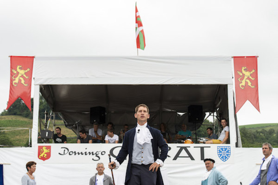  La pastorale a été écrite par Frantxoa Caset. L’association Oskaxe Zola, créée pour l'occasion, est porteuse du projet. ©Guillaume FAUVEAU 