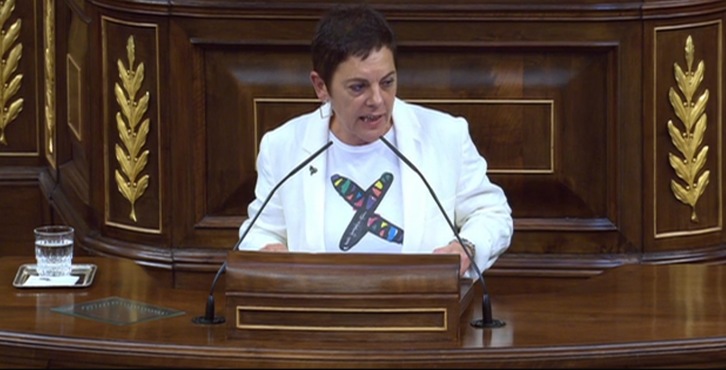Mertxe Aizpurua, portavoz de EH Bildu en el Congreso.