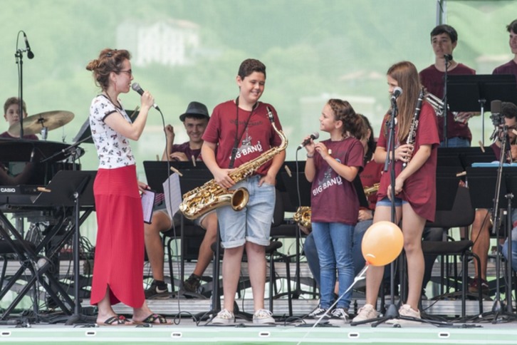 Txikijazz Big Band taldea, iaz. (NAIZ)