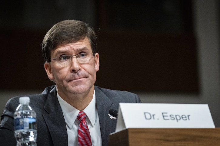 Mark Esper ha sido confirmado por el Senado de EEUU como nuevo secretario de Defensa. (Pete MAROVICH/AFP)