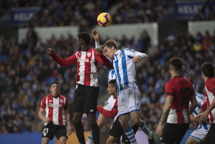 A la espera de lo que decida la justicia ordinaria, el derbi entre Athletic y Real pasa al 31 de agosto a las 20.45. (Juan Carlos RUIZ/FOKU)