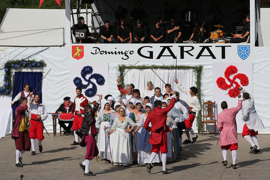 La pastorale a représenté la vie de Domingo Garat, un homme politique basque du XVIIème siècle. © Bob Edme