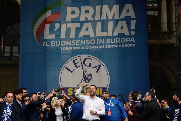 La ultraderecha italiana arrasó en las elecciones europeas de mayo ( MIGUEL MEDINA / AFP)