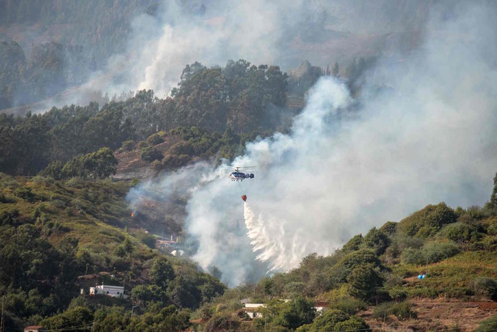 Incendio en la isla de Gran Canaria. (Desiree MARTIN / AFP)