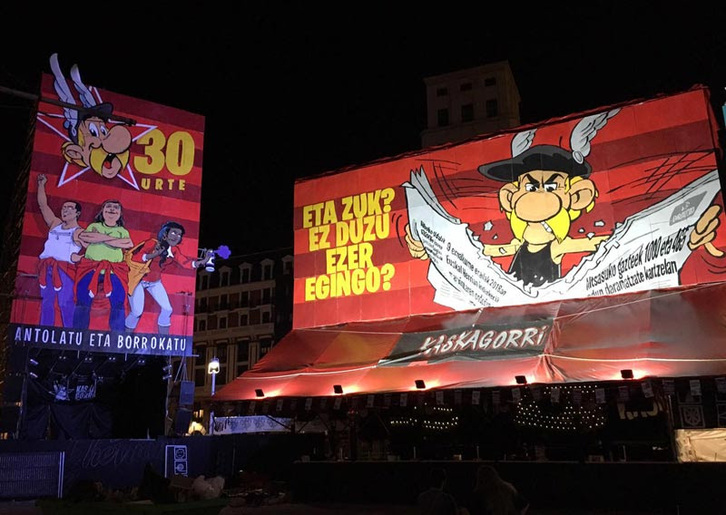 Kaskagorriren txosna.