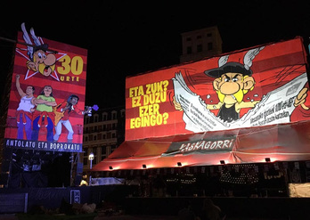 Kaskagorriren txosna.