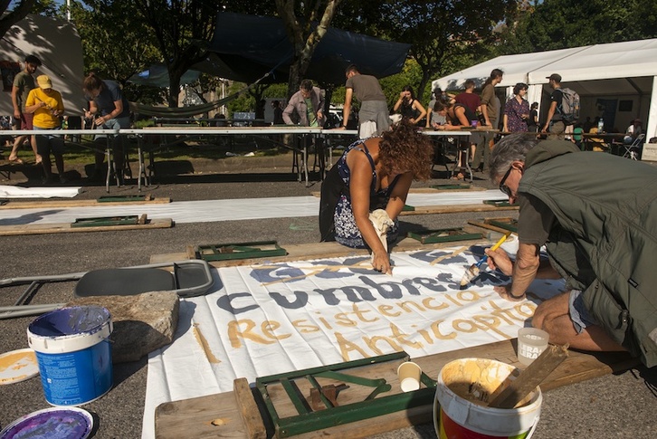 La marcha terminará en Kaneta (Hendaia), sede de la semana intergaláctica. (Guillaume FAUVEAU)