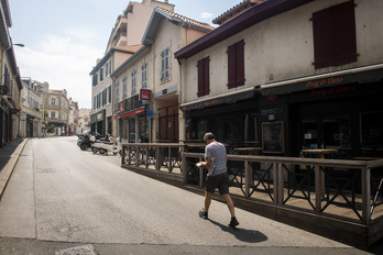 Les rues de Biarritz sont bienvides en ce G7. © Guillaume Fauveau