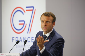 L'annonce d'Emmanuel Macron sur le financement du Fonds vert pour le climat est la seule qu'Oxfam a saluée. © Jean-Daniel CHOPIN / MEDIABASK