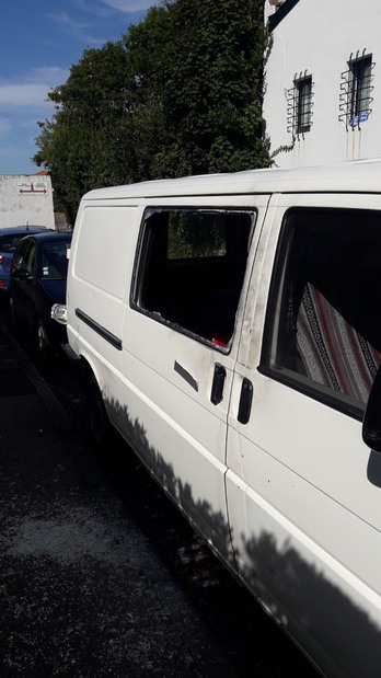 Etat du camimion suite à l'intervention de la police. ©Etat du camimion suite à l'intervention de la police. ©J.A.C