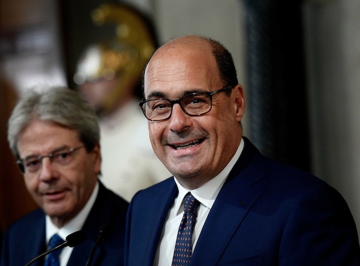 Nicola Zingaretti, líder del PD, ha dado el OK. (Filipo MONTEFORTE | AFP)