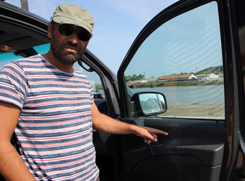 Sonny Samba, van vandalisé par les démineurs