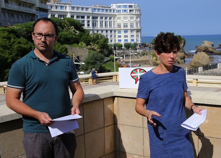 Nikolas Blain eta Anita Lopepe, Biarritzen. ( Bob Edme)