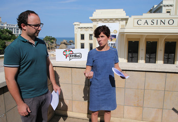 Anita Lopepe et Nicolas Blain, EHBai en conférence de presse après le G7