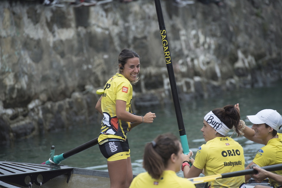 La oriotarra Nadeth Agirre es la favorita para ondear la bandera el próximo día 8. (Gorka RUBIO / FOKU)