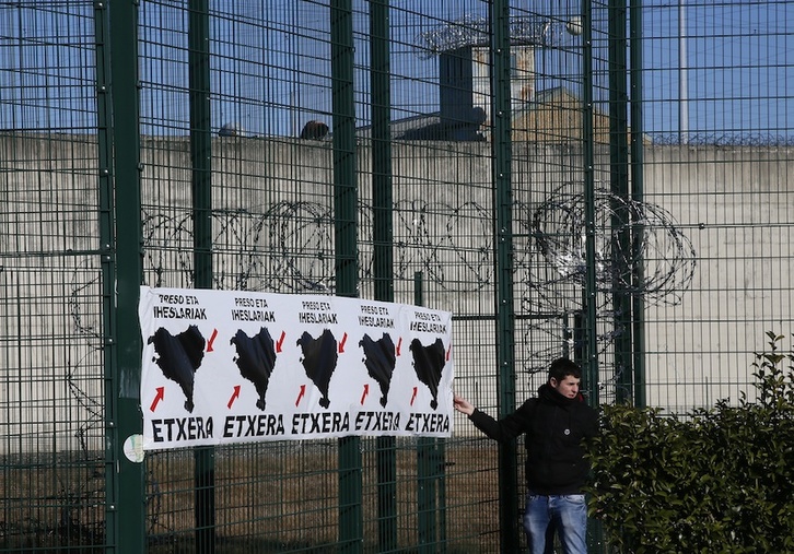 Movilización por los presos vascos en Lannemezan.