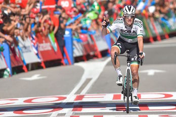 Sam Bennett no ha tenido apenas oposición en la llegada de Oviedo. (Ander GILLENEA/AFP) 