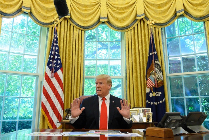  El presidente de EEUU en el Despacho Oval. (JIM WATSON/AFP) 
