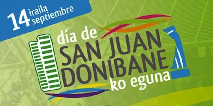 Cartel del Día de Donibane en Iruñea.