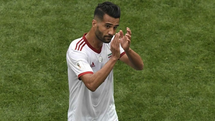 Masoud, capitán de la selección y ex de Osasuna que se ha posicionado contra el veto.
